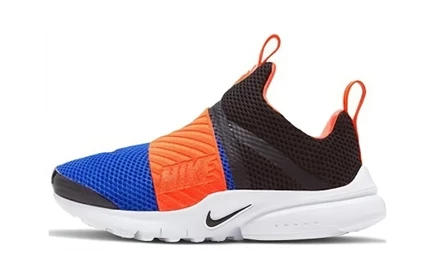 Детские кроссовки Nike Presto, черно-оранжево-синие