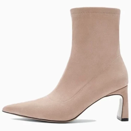 Женские ботильоны Nine West на каблуке 7 см, абрикосовые