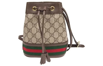 Женская сумка Gucci Ophidia через плечо, коричневая