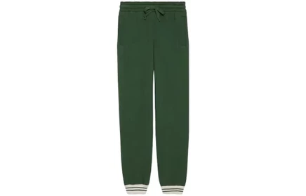 Женские брюки Gucci Interlocking G, зеленые