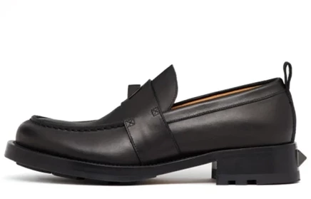 Мужские лоферы Valentino Roman Stud, черные