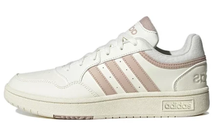 Женские кроссовки Adidas Hoops 3.0, бело-коричневые