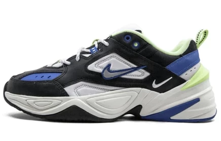 Мужские кроссовки Nike M2K Tekno, чёрно-сине-жёлтые