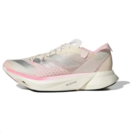 Женские кроссовки Adidas Adios Pro 3, розово-серебристые