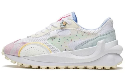Женские кеды Li-Ning, бело-розово-жёлтые
