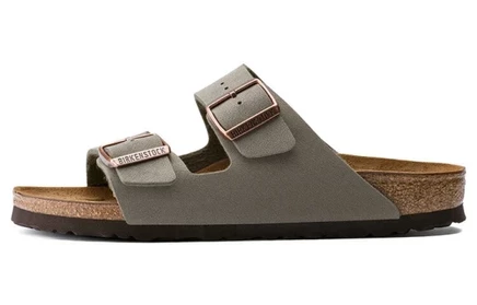 Женские сандалии Birkenstock Arizona Birkibuc, цвета камня