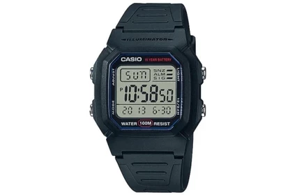 Мужские часы Casio W-800H-1A, серый циферблат