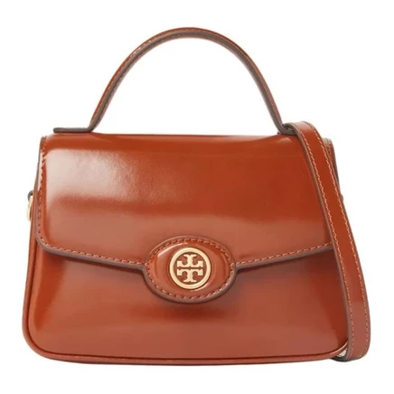 Женская сумка Tory Burch Robinson, тёмно-коричневая