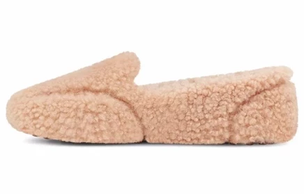 Женские лоферы UGG Hailey Fluff, розово-персиковые
