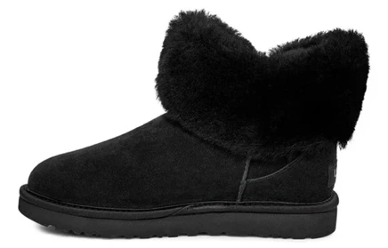 Женские угги UGG Cinched Fur Mini, черные
