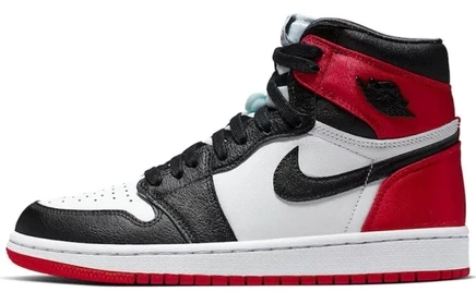 Женские кроссовки Jordan Air Jordan 1, Satin Black Toe