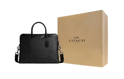 Женская сумка Coach Beckett из кожи, черная