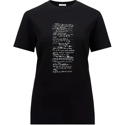 MONCLER GENIUS Moncler X Willow Smith Lyrics Printed T Shirt черный