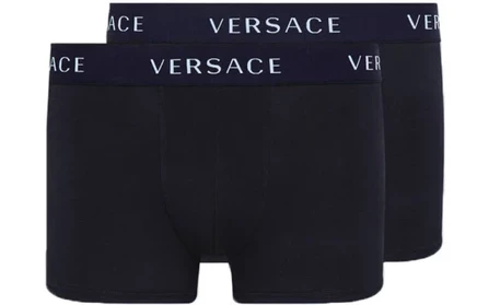 Мужские трусы Versace, 2 пары, черные