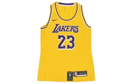 Женская баскетбольная майка Nike LeBron, желтая