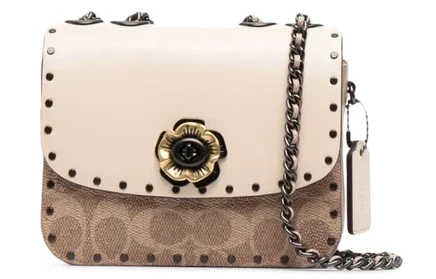 Женская сумка Coach Madison, телячья кожа, абрикосовая