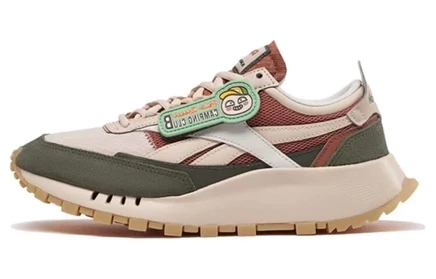 Мужские кроссовки Reebok Leather Legacy, бежево-зелёные