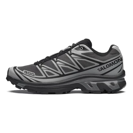Унисекс-кроссовки Salomon XT 6, черно-серебристые