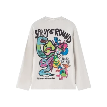 Унисекс-футболка Sprayground, бежевая