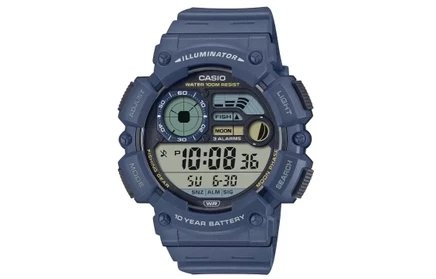 Мужские часы Casio WS-1500H-2AV, темно-синий ремешок