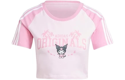 Женская футболка Adidas Originals x Hello Kitty, розовая