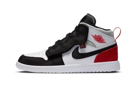 Детские кроссовки Jordan 1 Mid ALT PS, красно-черные