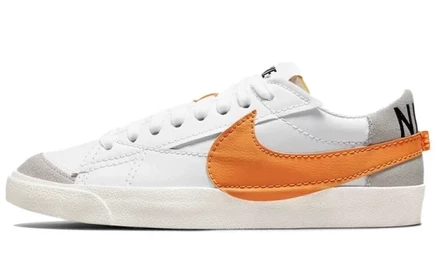 Мужские кеды Nike Blazer Low 77 Jumbo, бело-оранжевые