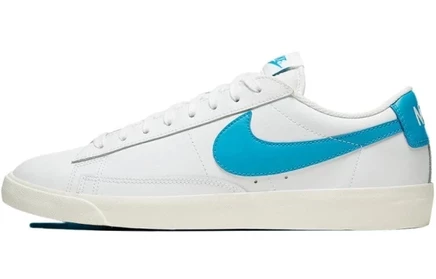 Мужские кроссовки Nike Blazer Low, бело-синие