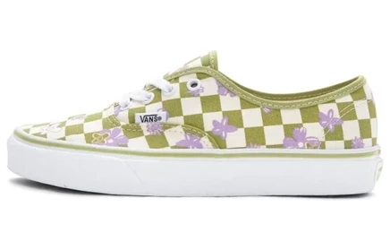 Мужские кеды Vans Authentic Checkered, зелено-белые