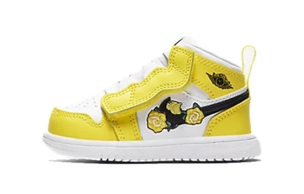 Кроссовки для малышей Jordan 1 Mid Alt, желтые