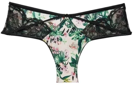 Женские трусы Victoria's Secret S, зеленый принт