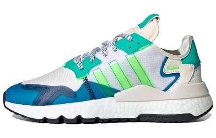 Кроссовки adidas Originals Nite Jogger, бело-зелено-синие