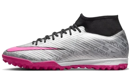Футбольные кроссовки Nike Superfly 9, серебристые