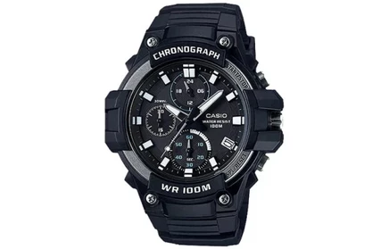 Часы Casio Standard MCW-110H-1A, черный циферблат