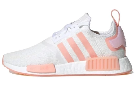 Женские кроссовки adidas Originals NMD R1, бело-коралловые