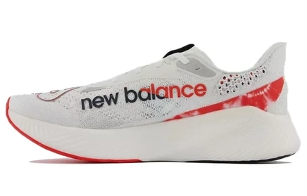 Мужские беговые кроссовки New Balance FuelCell RC Elite V2, бело-оранжевые