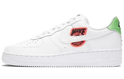 Женские кроссовки Nike Air Force 1 Low '07, красно-зеленые