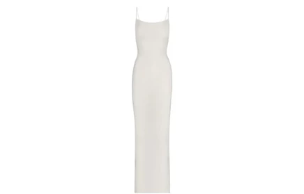 Женское платье Skims Slip Dresses, мраморно-белое