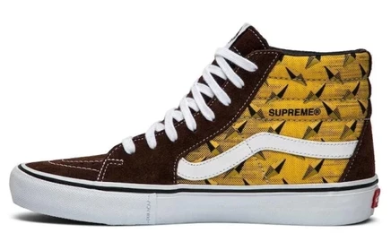 Высокие кеды Vans Supreme X Vans Sk8 Hi Pro, коричневые