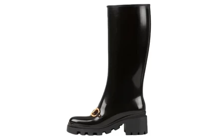 Женские сапоги Gucci Horsebit Knee High, черные