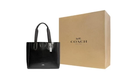 Женская сумка Coach Derby из зернистой кожи, черная