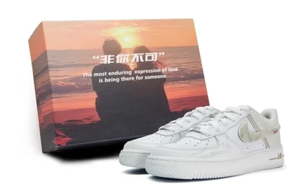 Мужские кроссовки Nike Air Force 1 CW2288-111, бело-серые