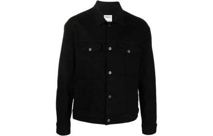 Мужская джинсовая куртка Marcelo Burlon, черная