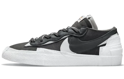 Женские кроссовки Nike x sacai Blazer Low, серые