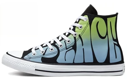 Кеды Converse All Star «Empowered», черно-зелено-белые