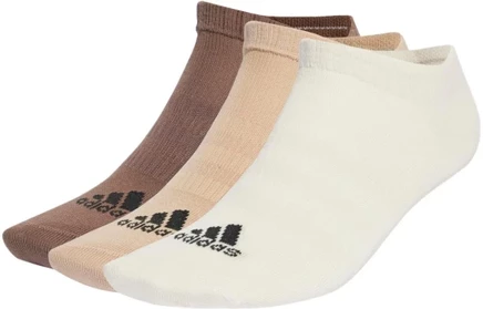 Короткие носки Adidas, 3 пары, белые, хаки и умбра