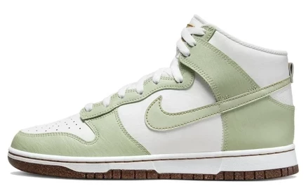 Кроссовки Nike Dunk High SE, медово-зеленые