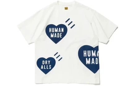 Мужская футболка HUMAN MADE Big Heart, синяя