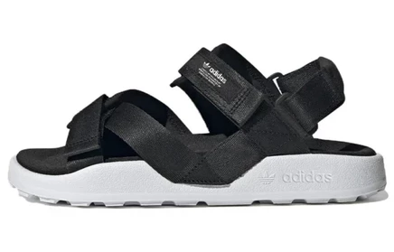 Женские сандалии Adidas Adilette Adventure, черно-белые