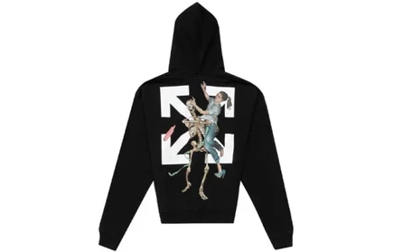 Мужское худи Off-White Pascal Skeleton, черное